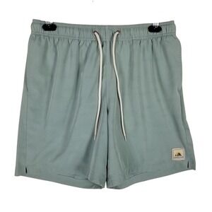 Pendleton Swim Trunks Men Size Medium Sage Green Elastic Drawstring Board Shorts